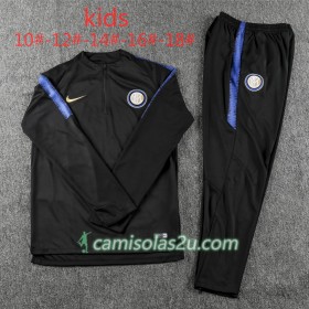 Inter Milan Criança Sweat de Treino Conjunto Preto 2018/19